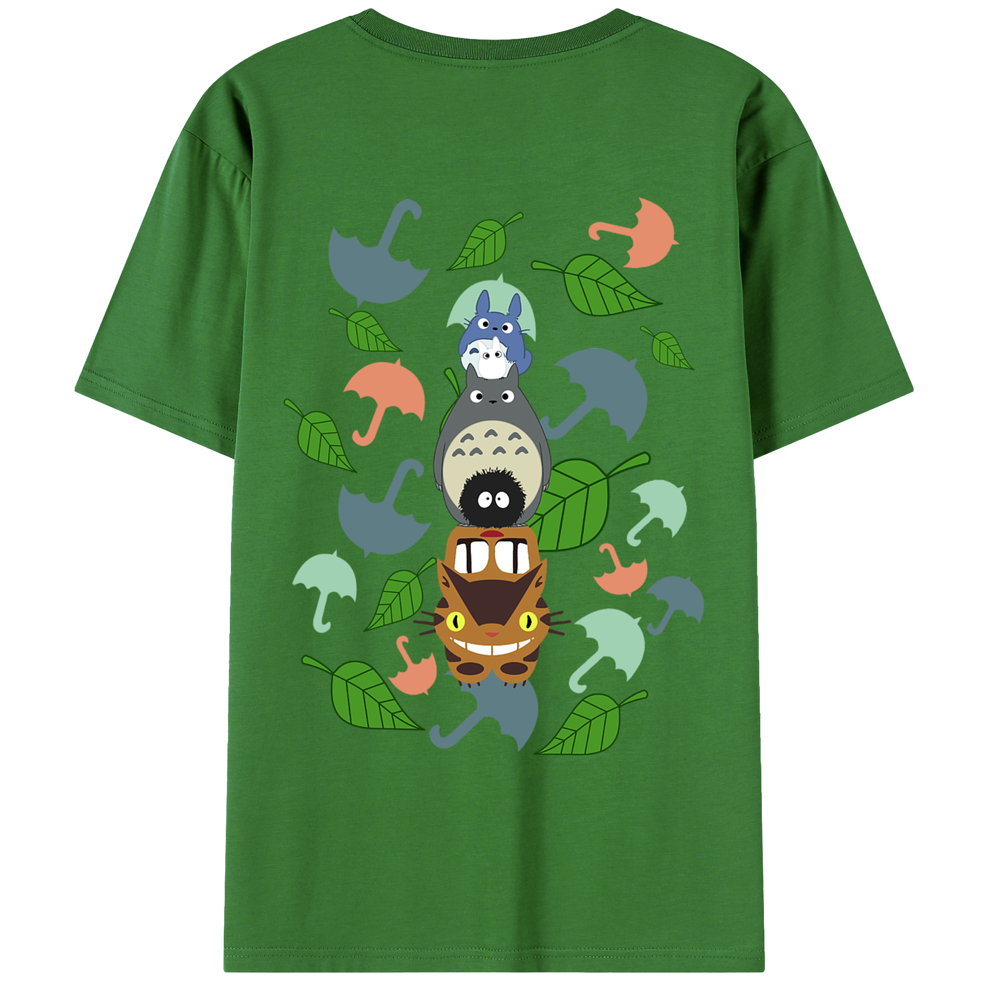 （画像用） となりのトトロ 草壁メイ 草壁サツキ My Neighbor Totoro Satsuki Kusakabe Mei Kusakabe レディース半袖Tシャツ(バックプリント)